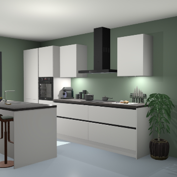 Greeploze Zijdegrijze keuken Spanje 56849