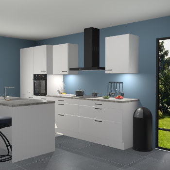 Zijdegrijze keuken Spanje 56854