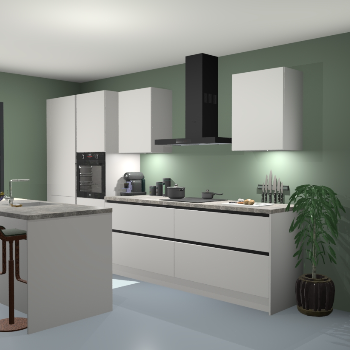 Greeploze Zijdegrijze keuken Spanje 56855