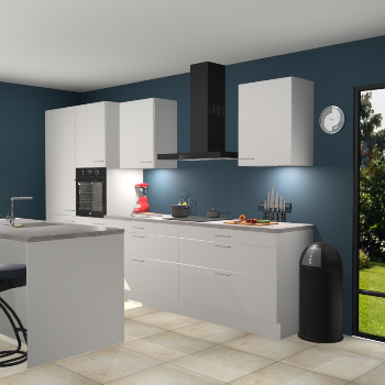 Zijdegrijze keuken Spanje 56857