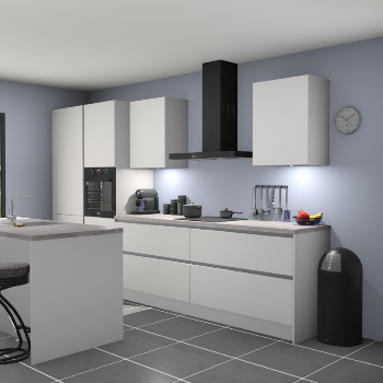 Greeploze Zijdegrijze keuken Spanje 56858