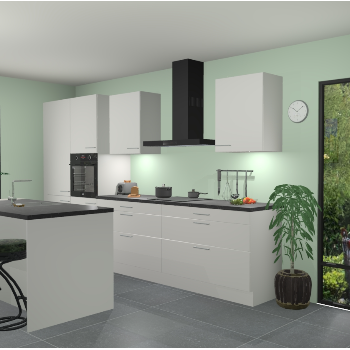 Zijdegrijze keuken Spanje 56862