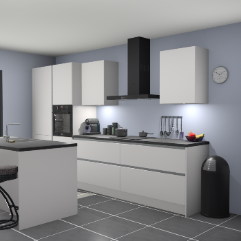 Greeploze Zijdegrijze keuken Spanje 56864