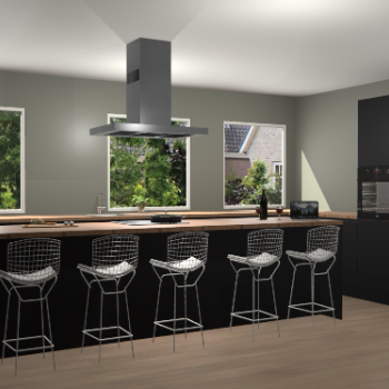 Zwarte keuken Genua 55676