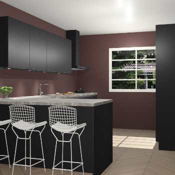 Zwarte greeploze keuken Sopot 57727