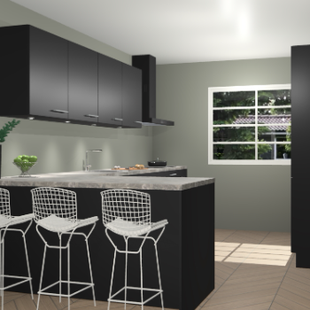 Zwarte keuken Sopot 57779