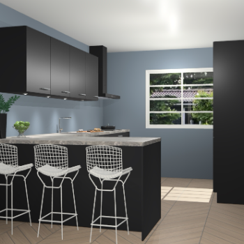 Zwarte keuken Sopot 57834