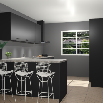 Zwarte keuken Sopot 57879