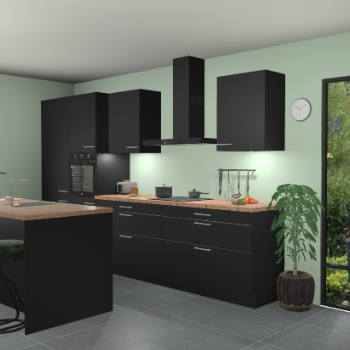 Zwarte keuken Spanje 57035