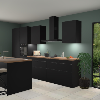 Zwarte keuken Spanje 57038