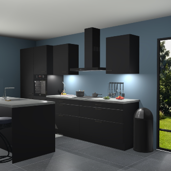 Zwarte keuken Spanje 57060