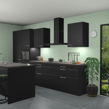 Zwarte keuken Spanje 57062