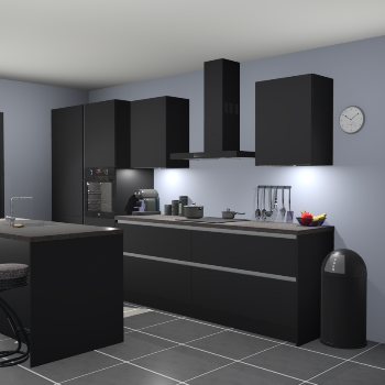 Greeploze Zwarte keuken Spanje 57064