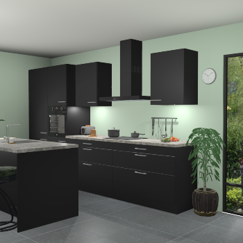 Zwarte keuken Spanje 57068