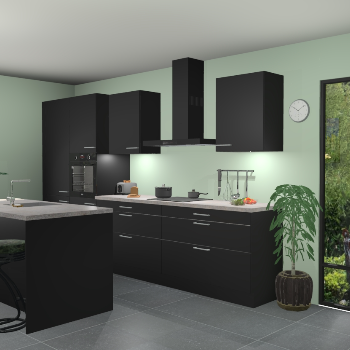 Zwarte keuken Spanje 57074