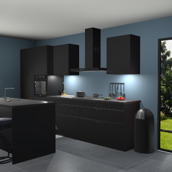 Zwarte keuken Spanje 57084