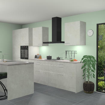 Beton opaal keuken Spanje 57119