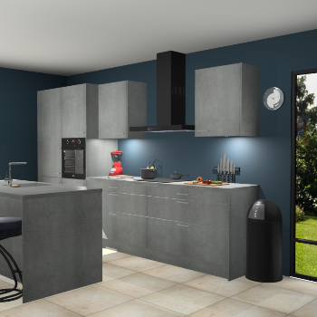 Beton parelgrijs keuken Spanje 57176