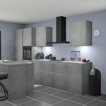 Greeploze Beton parelgrijs keuken Spanje 57177