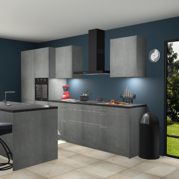 Beton parelgrijs keuken Spanje 57200