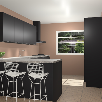 Zwarte greeploze keuken Sopot 35848