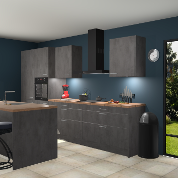 Beton antraciet keuken Spanje 57219