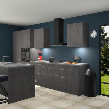 Beton antraciet keuken Spanje 57225