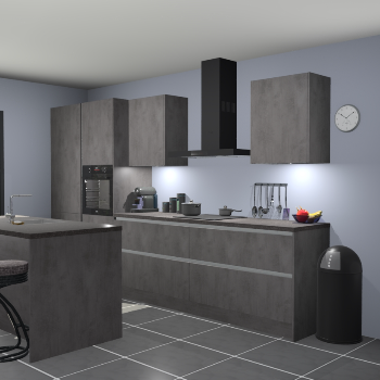 Greeploze Beton antraciet keuken Spanje 57232