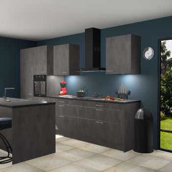 Beton antraciet keuken Spanje 57249
