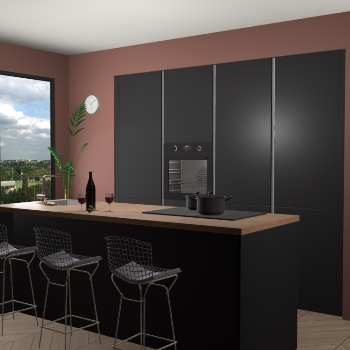 Zwarte keuken Rusiec 58304