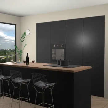Zwarte keuken Rusiec 50174