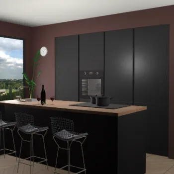 Zwarte keuken Rusiec 58271