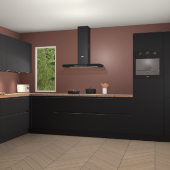 Zwarte greeploze keuken Harare 60076