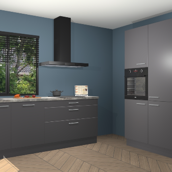 Onyxgrijze keuken Monaco 58970