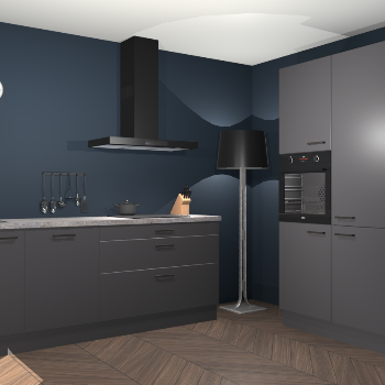 Onyxgrijze keuken Monaco 58980