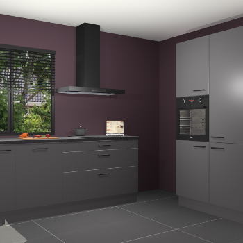 Onyxgrijze keuken Monaco 58985