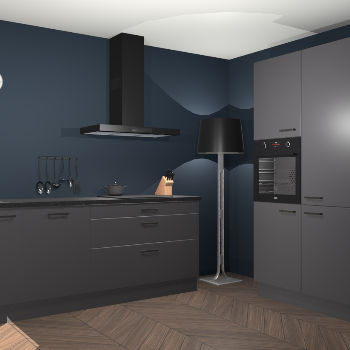 Onyxgrijze keuken Monaco 58986