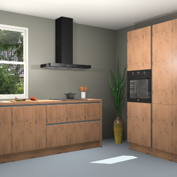 Astoria eiken greeploze keuken Monaco 59200