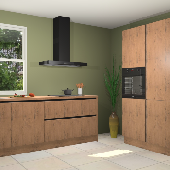 Astoria eiken greeploze keuken Monaco 59203