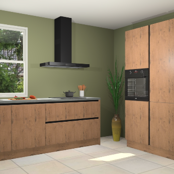 Astoria eiken greeploze keuken Monaco 59217