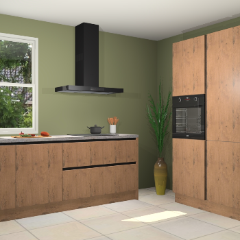 Astoria eiken greeploze keuken Monaco 59244