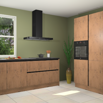 Astoria eiken greeploze keuken Monaco 59252