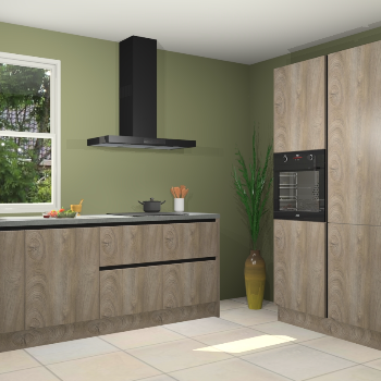 Cantaro eiken greeploze keuken Monaco 59498