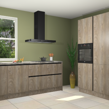 Cantaro eiken greeploze keuken Monaco 59510