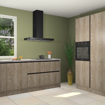 Cantaro eiken greeploze keuken Monaco 59516