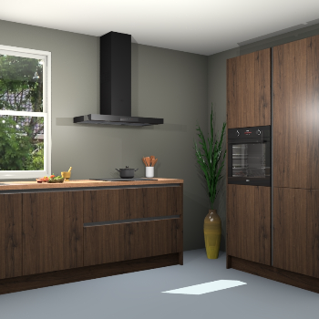 Noten greeploze keuken Monaco 59596