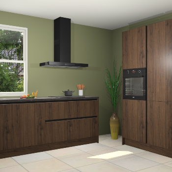 Noten greeploze keuken Monaco 59623