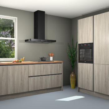 Vuren greeploze keuken Monaco 59762