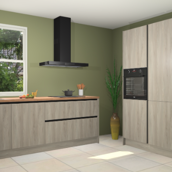 Vuren greeploze keuken Monaco 59765