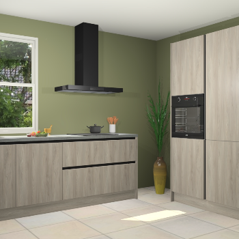 Vuren greeploze keuken Monaco 59784